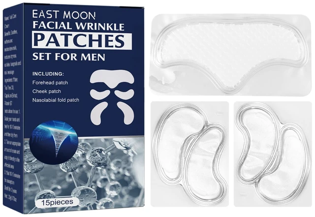 Main image of Men's Forehead Wrinkle Reduction Patch for Fine Lines and Crow's Feet - Skin Tightening Latex Strips