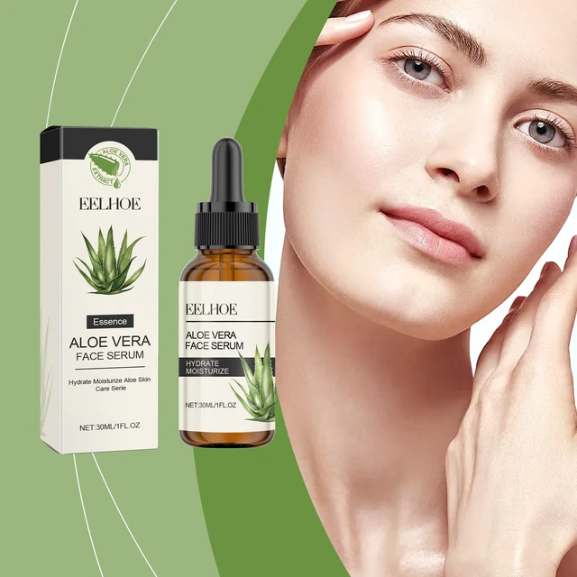 Alt view image 2 of 6 - Aloe Vera Facial Essence Hydrating Moisturizer Skin Brightening Refreshing Serum