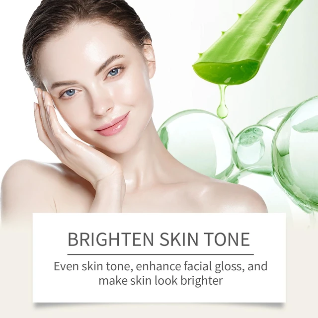 Alt view image 3 of 6 - Aloe Vera Facial Essence Hydrating Moisturizer Skin Brightening Refreshing Serum