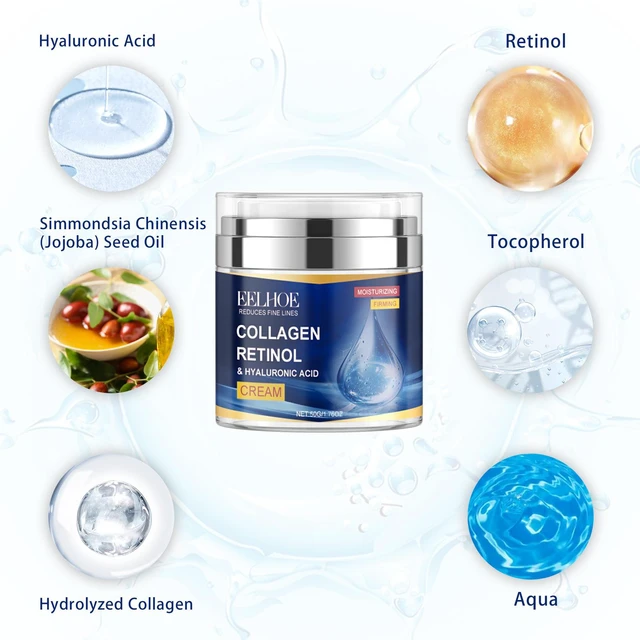 Alt view image 5 of 6 - Collagen Hydrating Face Cream Deep Moisture Firming Anti-Wrinkle Skin Care