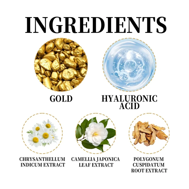 Alt view image 5 of 6 - Refinement and Smoothness, Improve Facial Firmness, Nourish Skin, 24K Gold French Design Paste Softly Diminish Fine Lines