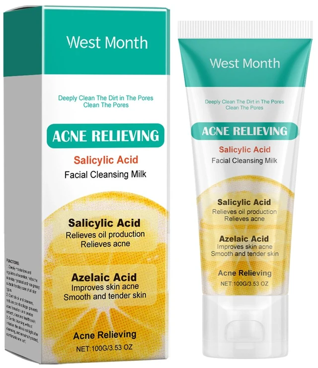 Main image of Non-Tightening Skin Relief, Hydrating Oil Control Cleanser, West Month Salicylic Acid Acne Face Wash