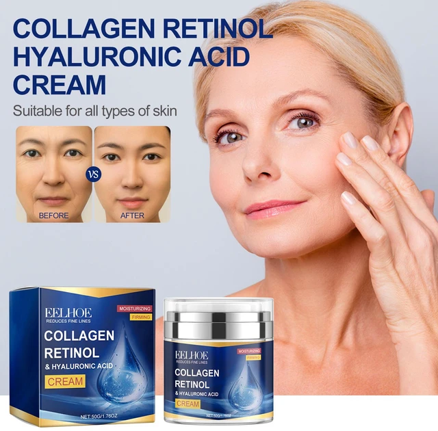 Alt view image 2 of 6 - Collagen Hydrating Face Cream Deep Moisture Firming Anti-Wrinkle Skin Care