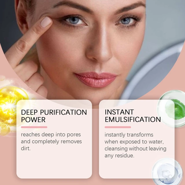 Alt view image 3 of 5 - Lips & Skin Refresh, Gentle Facial Cleansing Oil - Effective Makeup Remover for Eyes