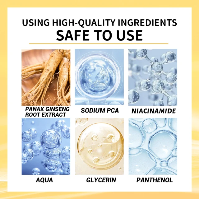 Alt view image 5 of 6 - Elasticity & Skin Rejuvenation, Eye Corner Care, Ginseng Facial Essence for Hydration