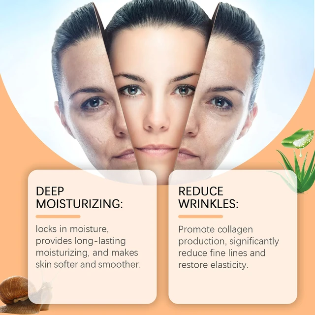Alt view image 3 of 6 - Snail Serum Gentle Hydration Moisturizing Skin Nourishing Facial Essence