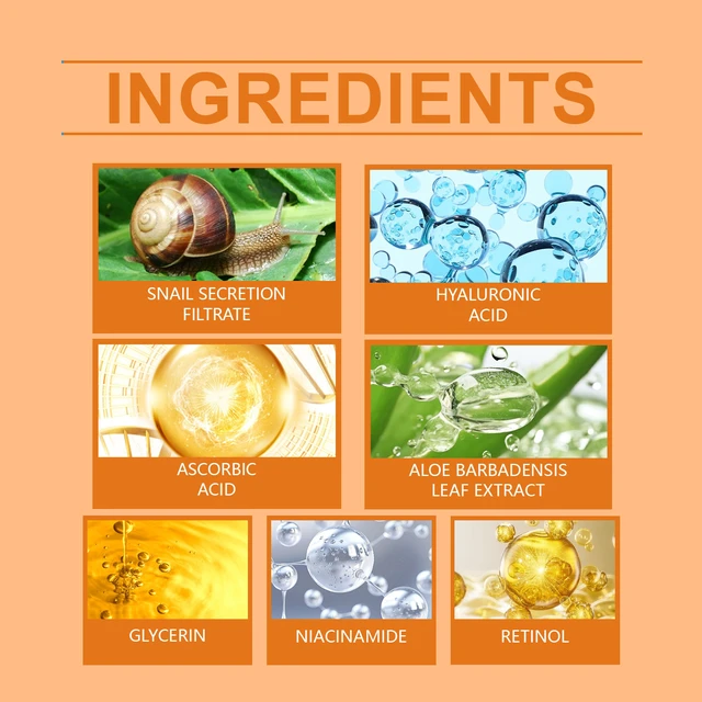 Alt view image 5 of 6 - Snail Serum Gentle Hydration Moisturizing Skin Nourishing Facial Essence