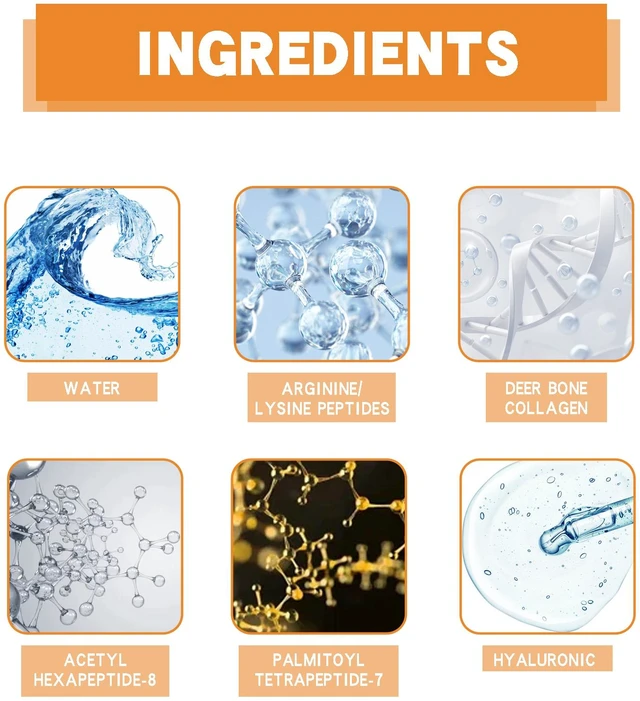 Alt view image 5 of 6 - Anti-Aging & Skin Firming, Wrinkle Reduction, Conus Peptide Deer Bone Collagen Essence Set - Deep Hydration