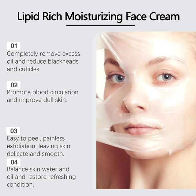Alt view image 3 of 6 - Peeling Collagen Face Mask Deep Hydration Moisturizing Exfoliation Brightening Whitening Gentle Skincare