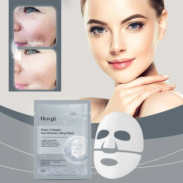 Alt view image 2 of 6 - Tightening & Reducing Fine Lines, Hydrating, Moisturizing, Collagen Face Mask for Anti-Wrinkle