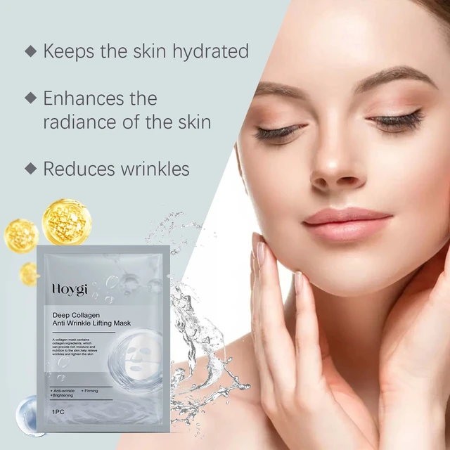 Alt view image 3 of 6 - Tightening & Reducing Fine Lines, Hydrating, Moisturizing, Collagen Face Mask for Anti-Wrinkle
