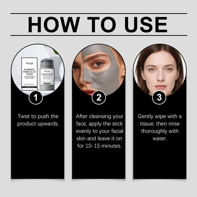 Alt view image 6 of 6 - Refreshing & Moisturizing Skin Care, Gentle Cleansing Pore Purifying Mud Stick for Hydrating