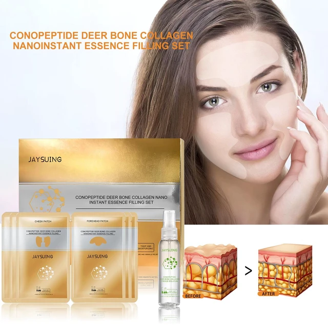 Alt view image 2 of 6 - Anti-Aging & Skin Firming, Wrinkle Reduction, Conus Peptide Deer Bone Collagen Essence Set - Deep Hydration
