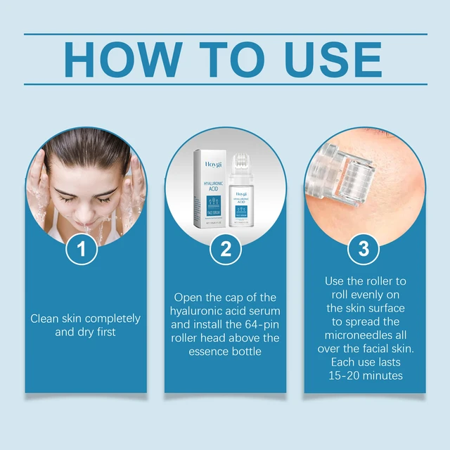 Alt view image 6 of 6 - Hyaluronic Acid Facial Roller Essence for Radiant Skin & Pore Refining