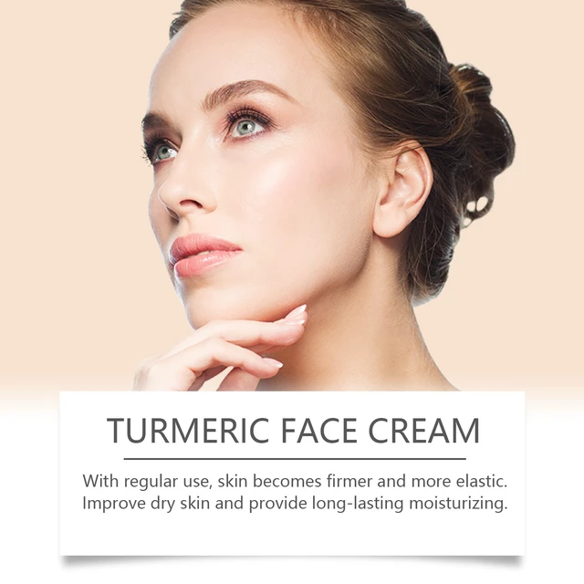 Alt view image 3 of 6 - Refreshing Whitening Effect, Brightening & Moisturizing Repair - Fades Fine Lines and Dark Spots, Turmeric Face Cream for Anti-Wrinkle