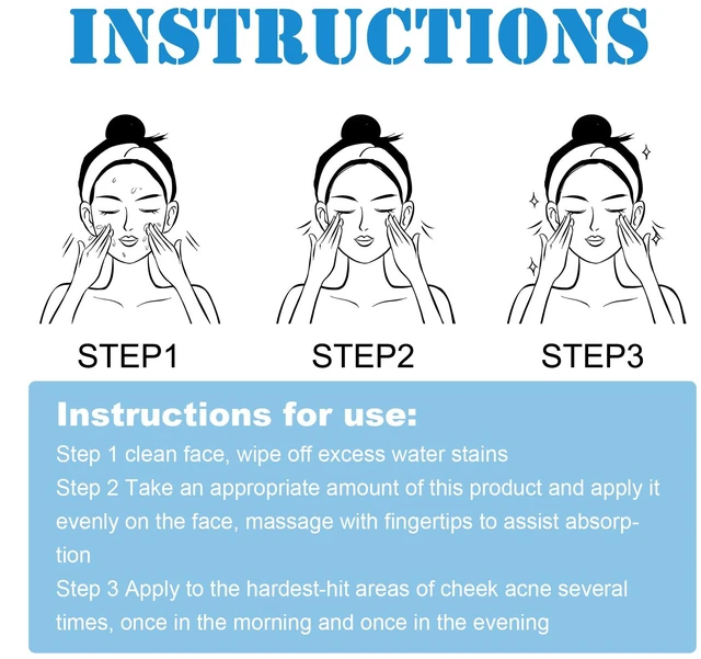 Alt view image 6 of 6 - Hyaluronic Acid Serum Gentle Facial Moisturizer Brightening Care Essence