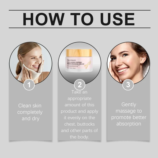 Alt view image 6 of 7 - Firming & Moisturizing Skin Care, West Month Collagen Peptide Facial Cream for Hydration