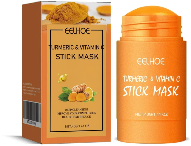 Main image of Turmeric Mud Stick Facial Mask for Acne Care and Pore Refining
