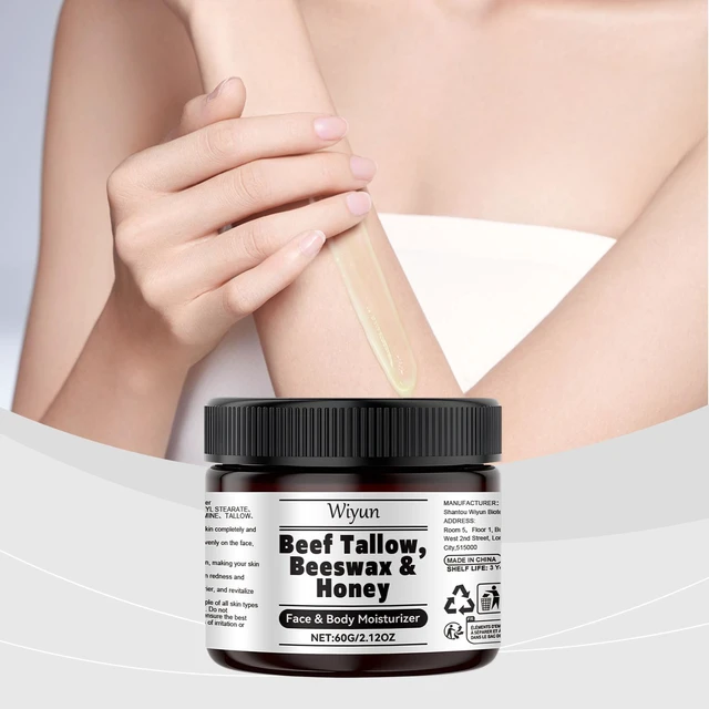 Main image of Softening & Elasticity Boost, Tallow Honey Hydrating Cream for Dry Skin Relief