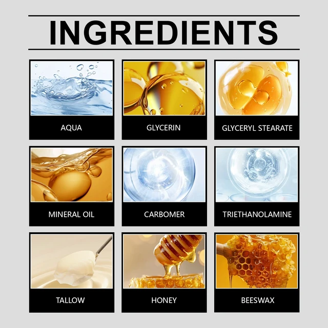 Alt view image 4 of 5 - Softening & Elasticity Boost, Tallow Honey Hydrating Cream for Dry Skin Relief