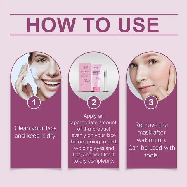 Alt view image 5 of 5 - Soft & Glossy Skin, Collagen Eye Patch with Brush - Gentle Hydrating Nourishing Mask for Smooth