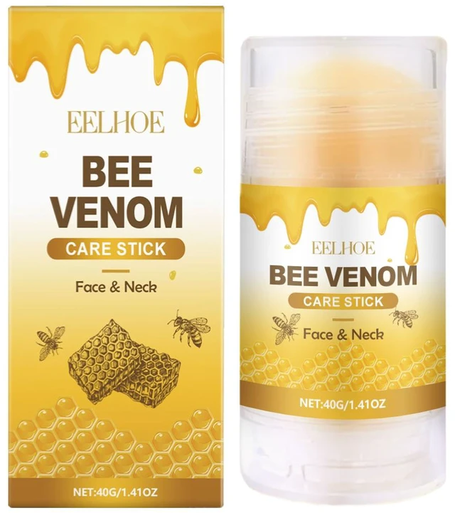 Main image of Bee Venom Neck Massage Stick - Gentle Hydration & Moisturizing Body Skin Care for Discomfort Relief