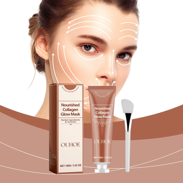 Alt view image 2 of 6 - Collagen Peeling Face Mask Hydrating Moisturizing Anti-Wrinkle Reduces Fine Lines Tear Off Mask