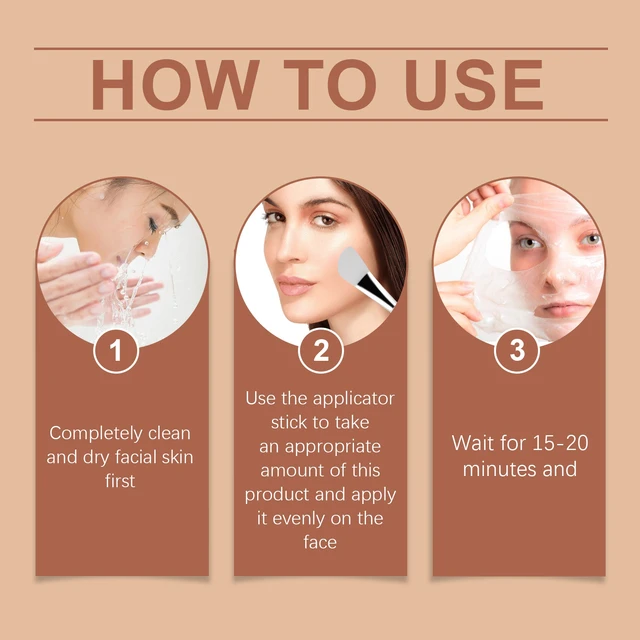 Alt view image 6 of 6 - Collagen Peeling Face Mask Hydrating Moisturizing Anti-Wrinkle Reduces Fine Lines Tear Off Mask