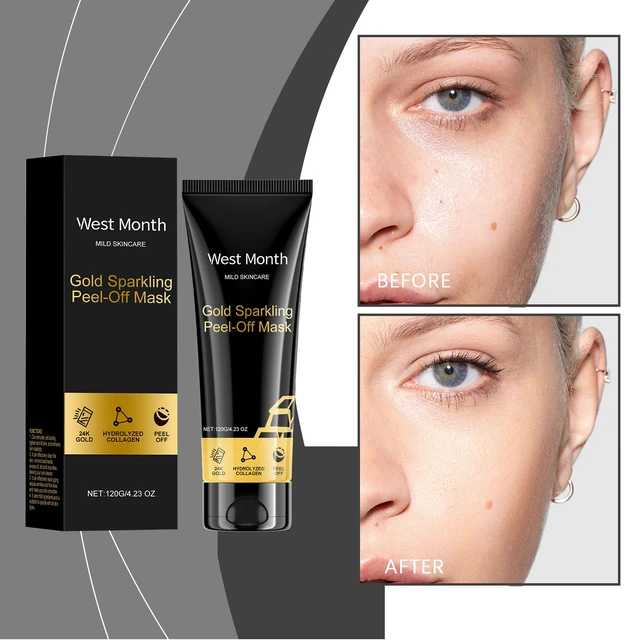 Alt view image 2 of 6 - West Month 24K Gold Collagen Peel-Off Mask - Moisturizing & Cleansing Formula