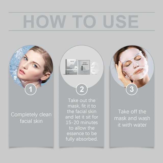 Alt view image 6 of 6 - Brightening & Hydrating Gentle Skincare Treatment, Firming, Boxed Collagen Sheet Mask - Moisturizing