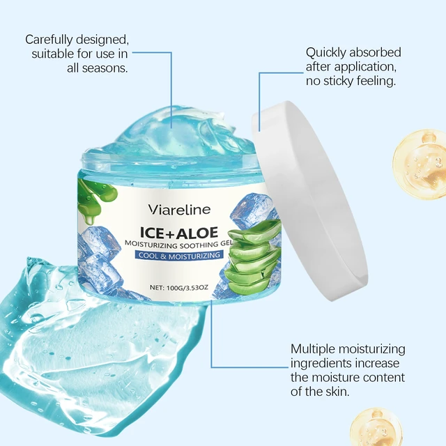 Alt view image 4 of 6 - Aloe Vera Hydrating Gel - Post-Sun Repair Facial Essence for Skin Care