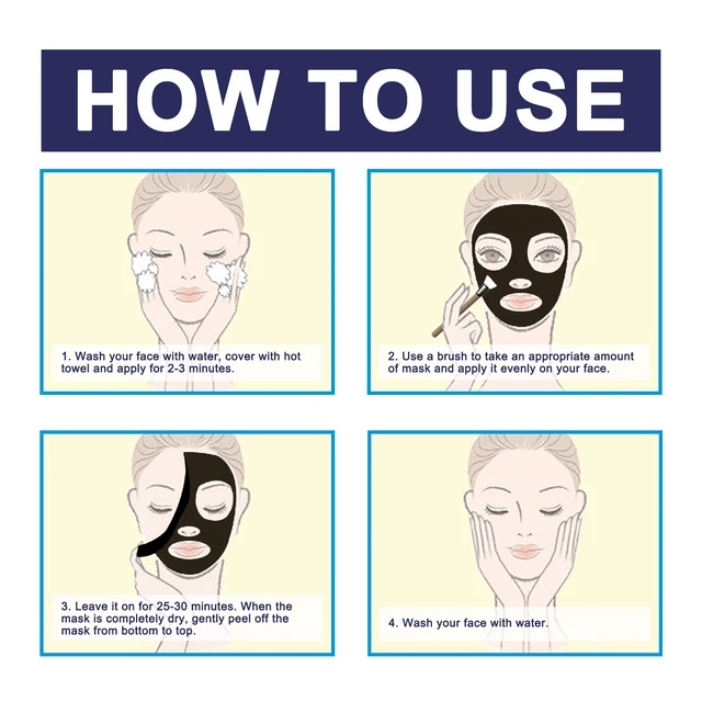 Alt view image 6 of 6 - Pore Minimization and Skin Smoothing, Blackhead Removal, Activated Charcoal Peel Off Face Mask for Deep Cleaning