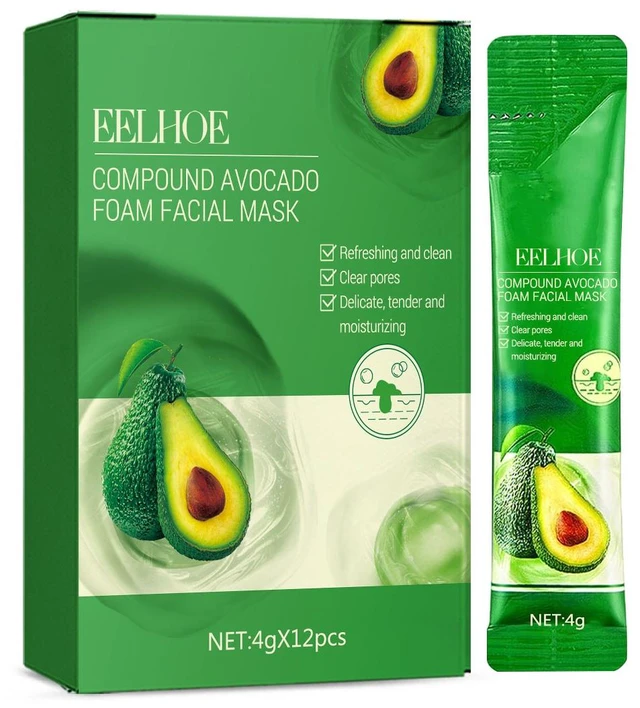 Main image of Pore Tightening & Brightening Firming Mask, Oil Control, Avocado Fruit Foaming Cleanser - Deep Cleaning