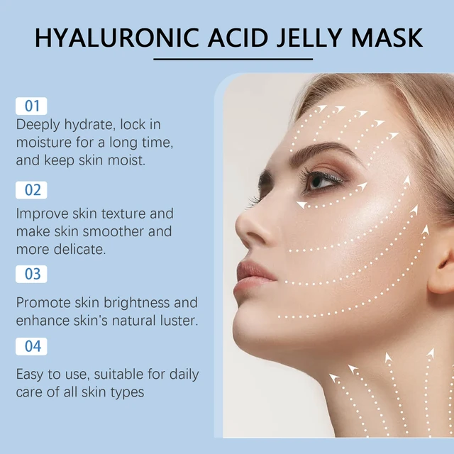 Alt view image 3 of 6 - Hyaluronic Acid Powder Mask - Transparent Hydrating & Brightening Skin Moisturizer