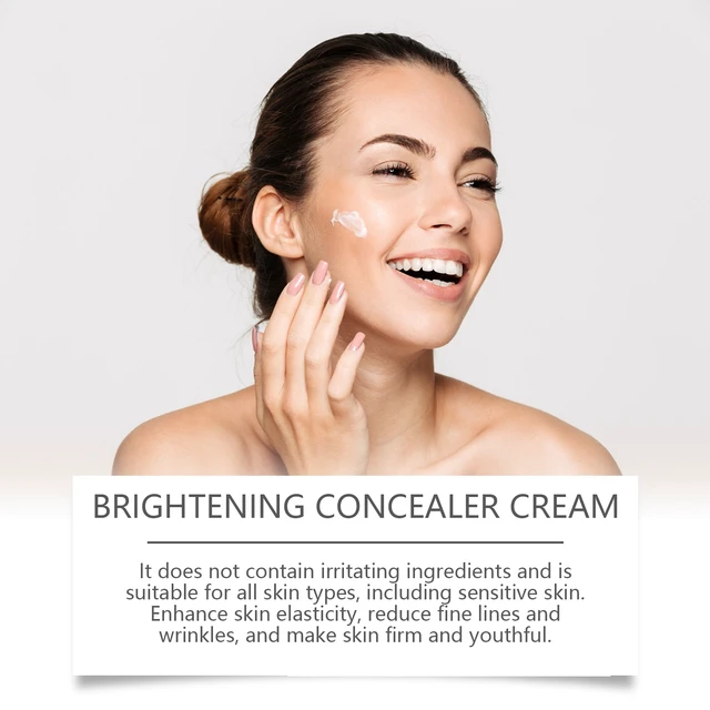 Alt view image 3 of 6 - Lightweight Natural Moisturizing Concealer Cream for Delicate No-Makeup Look