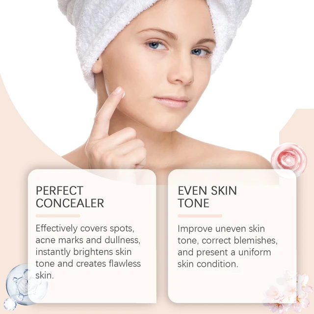 Alt view image 4 of 6 - Lightweight Natural Moisturizing Concealer Cream for Delicate No-Makeup Look