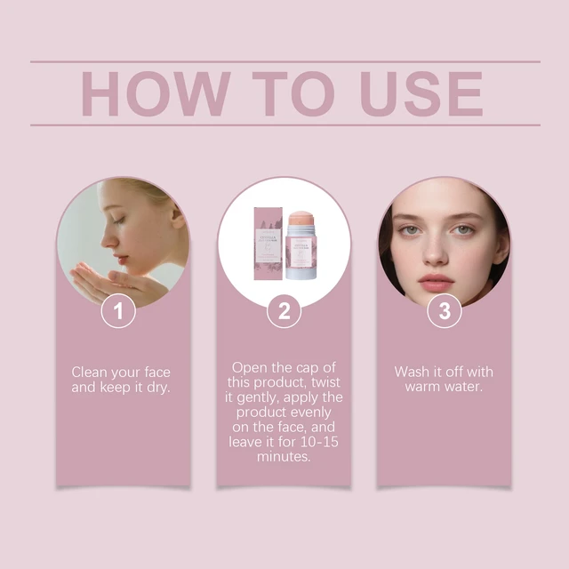 Alt view image 5 of 5 - Centella Asiatica Mud Stick Face Mask Mild Deep Cleansing Pore Refining Exfoliating Refreshing Care