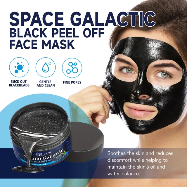 Alt view image 4 of 6 - Pore Minimization and Skin Smoothing, Blackhead Removal, Activated Charcoal Peel Off Face Mask for Deep Cleaning