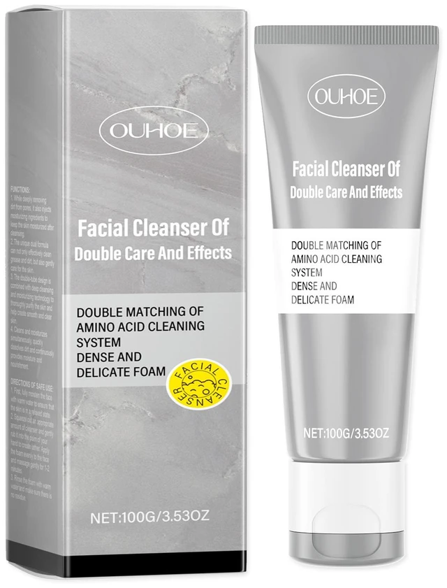 Main image of Dual-Action Hydrating Face Wash Gentle Deep Cleanser Refreshing & Moisturizing Skin Care