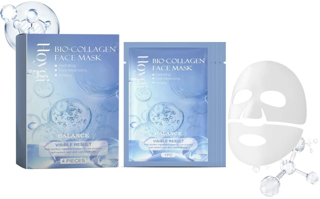 Main image of Boxed Collagen Hydrating Face Mask - Gentle Moisturizing & Skin Refreshing Care