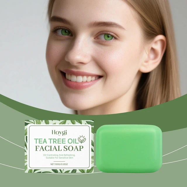 Main image of Refreshing & Non-Tightening Skin Care Bar, Tea Tree Oil Face Soap - Gentle Deep Cleansing