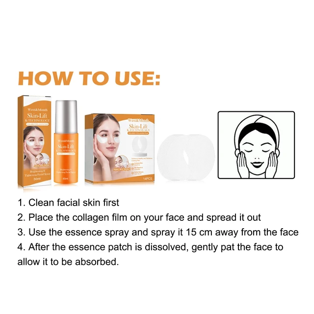 Alt view image 6 of 6 - Hydrating & Moisturizing Anti-Aging Solution, West & Month Collagen Eye Mist Spray - Recombinant Anti-Wrinkle