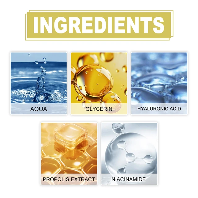 Alt view image 3 of 6 - Propolis Niacinamide Essence Hydrating Skin Brightening Cream Fades Dark Spots & Fine Lines