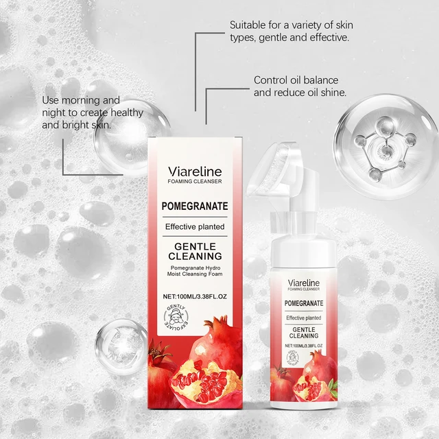 Alt view image 3 of 5 - Hydrating Skin Care, Rich & Refreshing Lather, Pomegranate Foaming Face Wash - Gentle Deep Cleansing