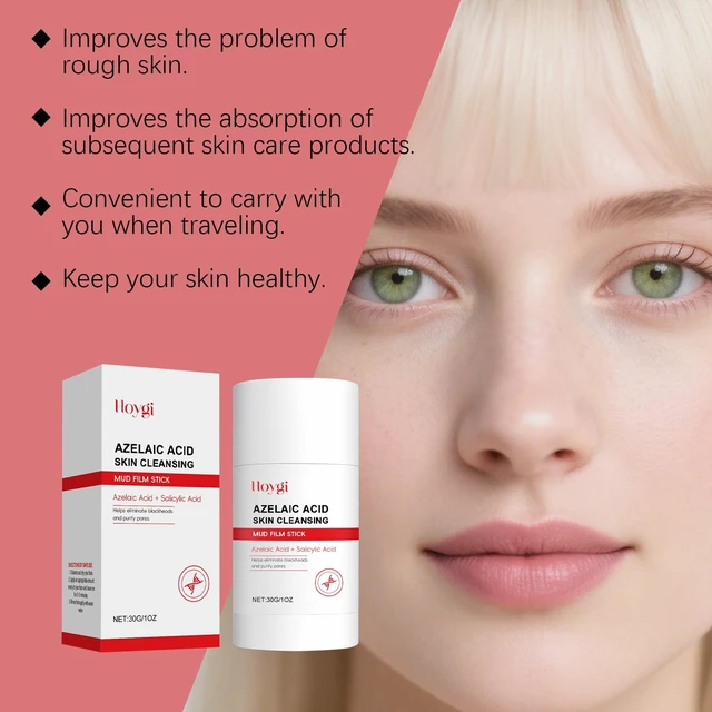 Alt view image 2 of 5 - Azelaic Acid Deep Cleansing Mud Stick Gentle Hydrating Moisturizing Facial Mask for Pore Care