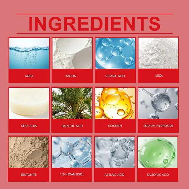 Alt view image 4 of 5 - Azelaic Acid Deep Cleansing Mud Stick Gentle Hydrating Moisturizing Facial Mask for Pore Care