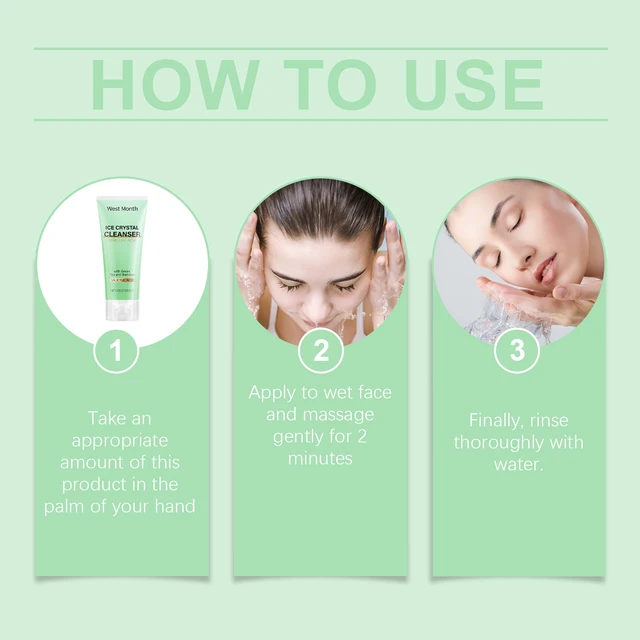 Alt view image 5 of 5 - West Month Acne Care Face Wash Deep Pore Cleansing Refreshing Hydrating Non-Tight Moisturizing Formula