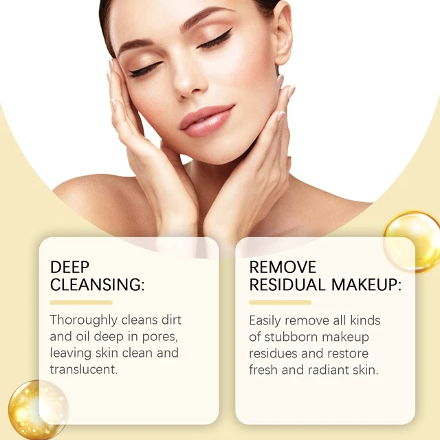 Alt view image 3 of 5 - Mild Facial Cleansing Oil Gentle Makeup Remover Refreshing Skin Care Emulsion