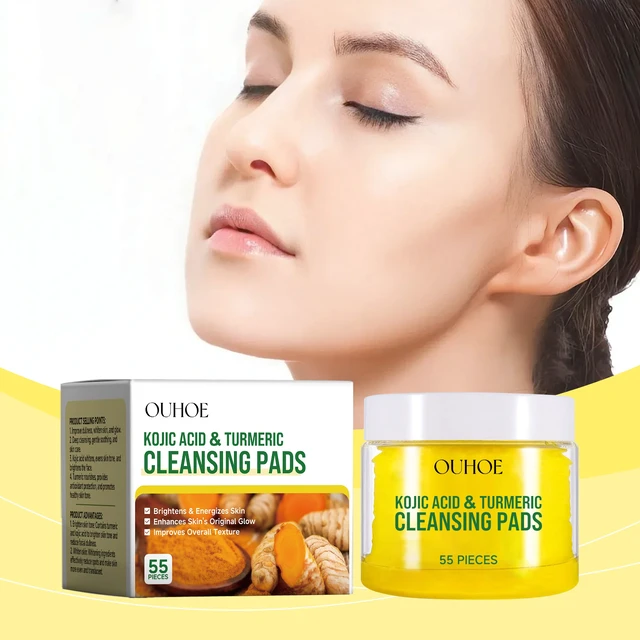 Alt view image 2 of 6 - Brightening & Hydrating Skin Care, Turmeric Facial Cleansing Pads - Gentle Exfoliation