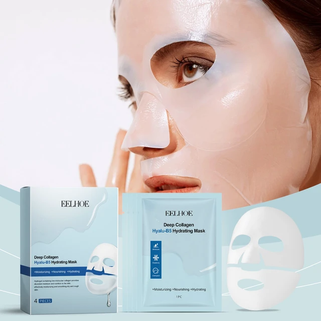Alt view image 2 of 6 - Collagen B5 Hydrating Facial Mask - Boxed Triple Action Skin Moisturizing Care